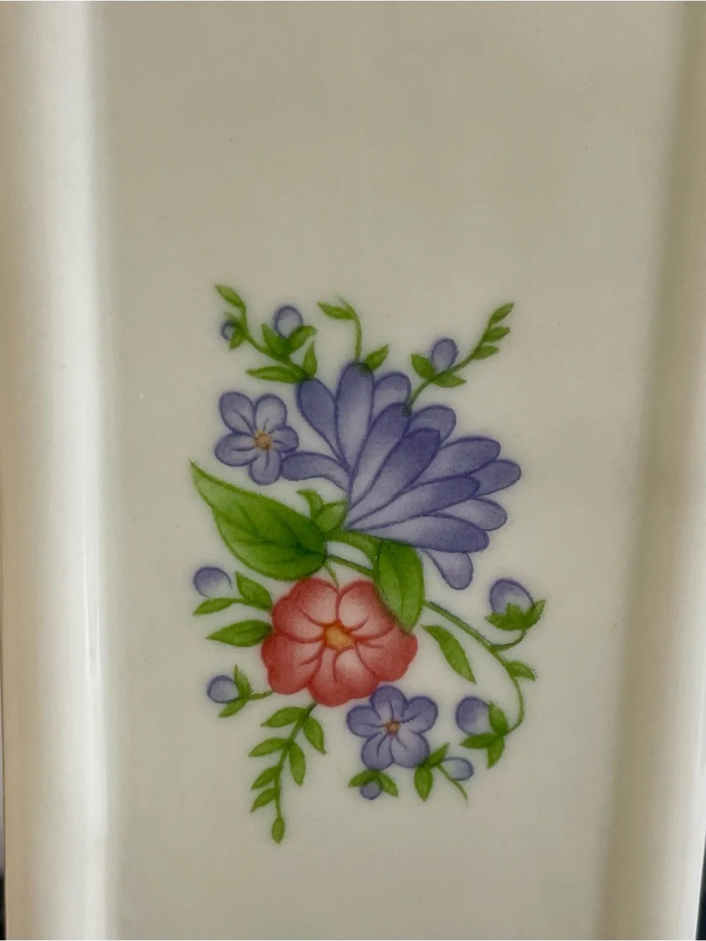 Godinger Vintage Porcelain  Miniature Mantel/ Grandfather Clock w/ Pendulum